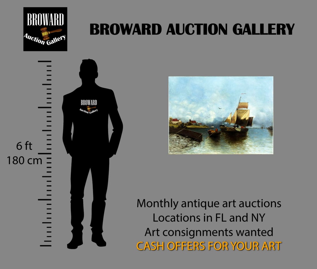 Antique 19C European oil painting - 2