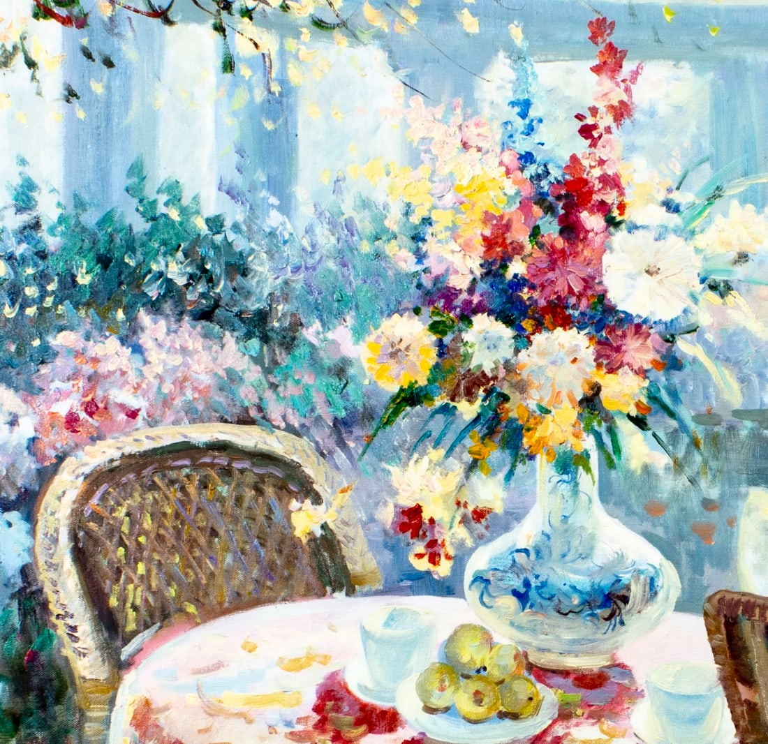 Peter Ho (US,b 1953) oil painting - 6