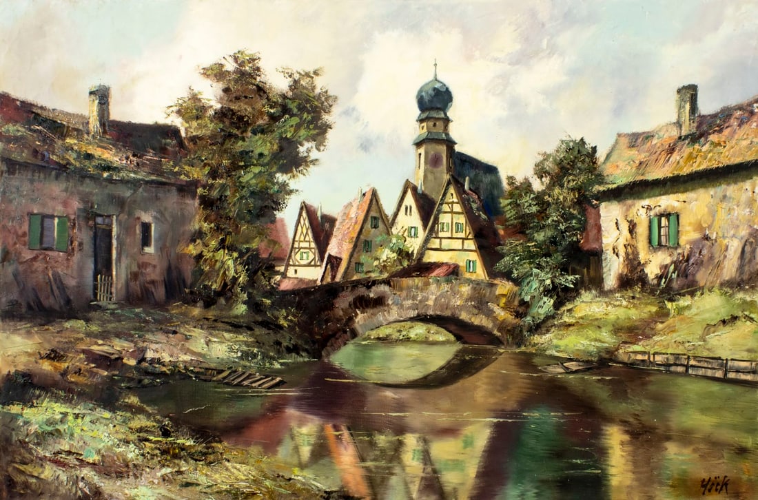 I Hock (German,20C) oil painting (1 of 13)