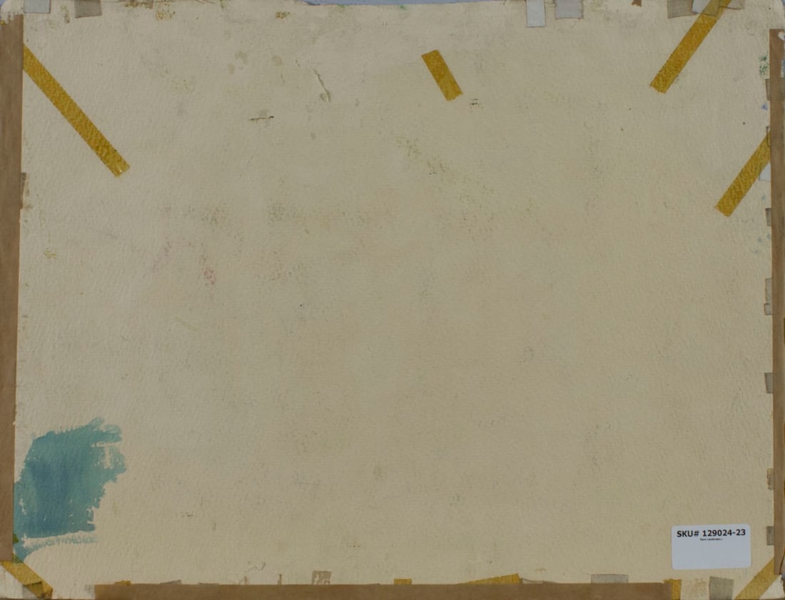 Richard Chase (CA,MA,1919-2007) watercolor painting - 9