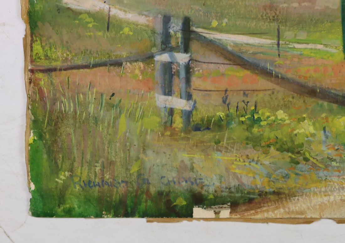 Richard Chase (CA,MA,1919-2007) watercolor painting - 10