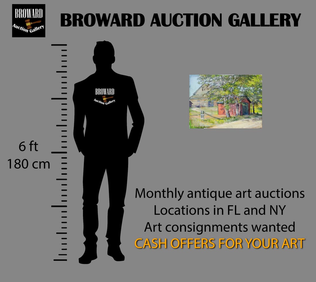 Richard Chase (CA,MA,1919-2007) watercolor painting - 2