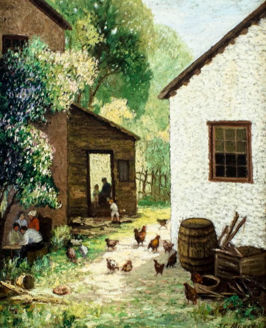 James C Magee (PA,NY,1846-1924) oil painting antique (1 of 12)