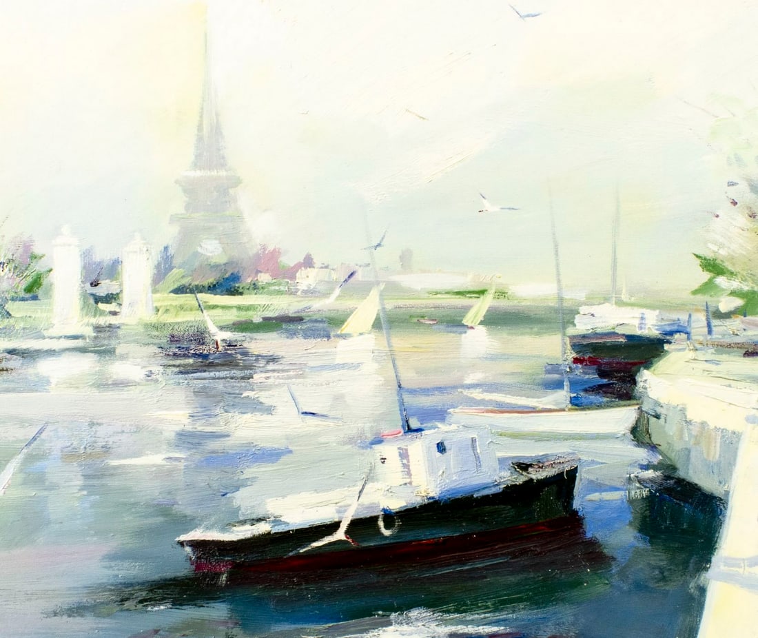 Charles C Gruppe (CT,NY,FL,1928-2019) oil painting - 5