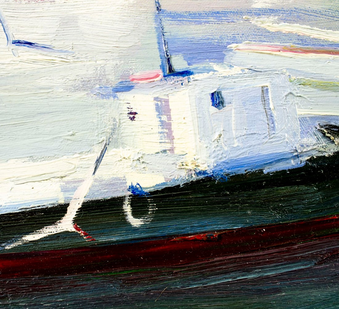 Charles C Gruppe (CT,NY,FL,1928-2019) oil painting - 8