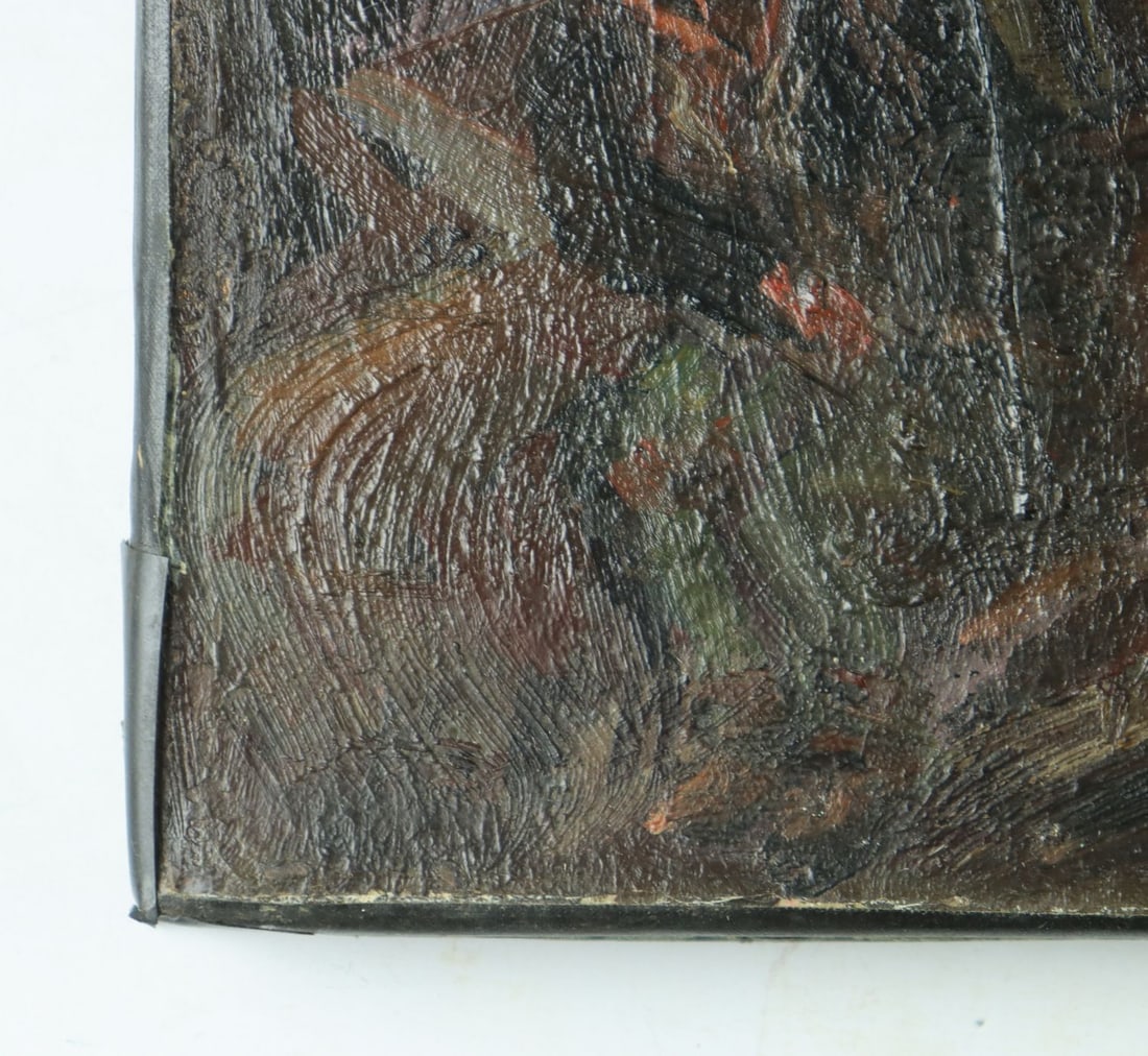 Antique early 20C American WPA oil painting signed - 10