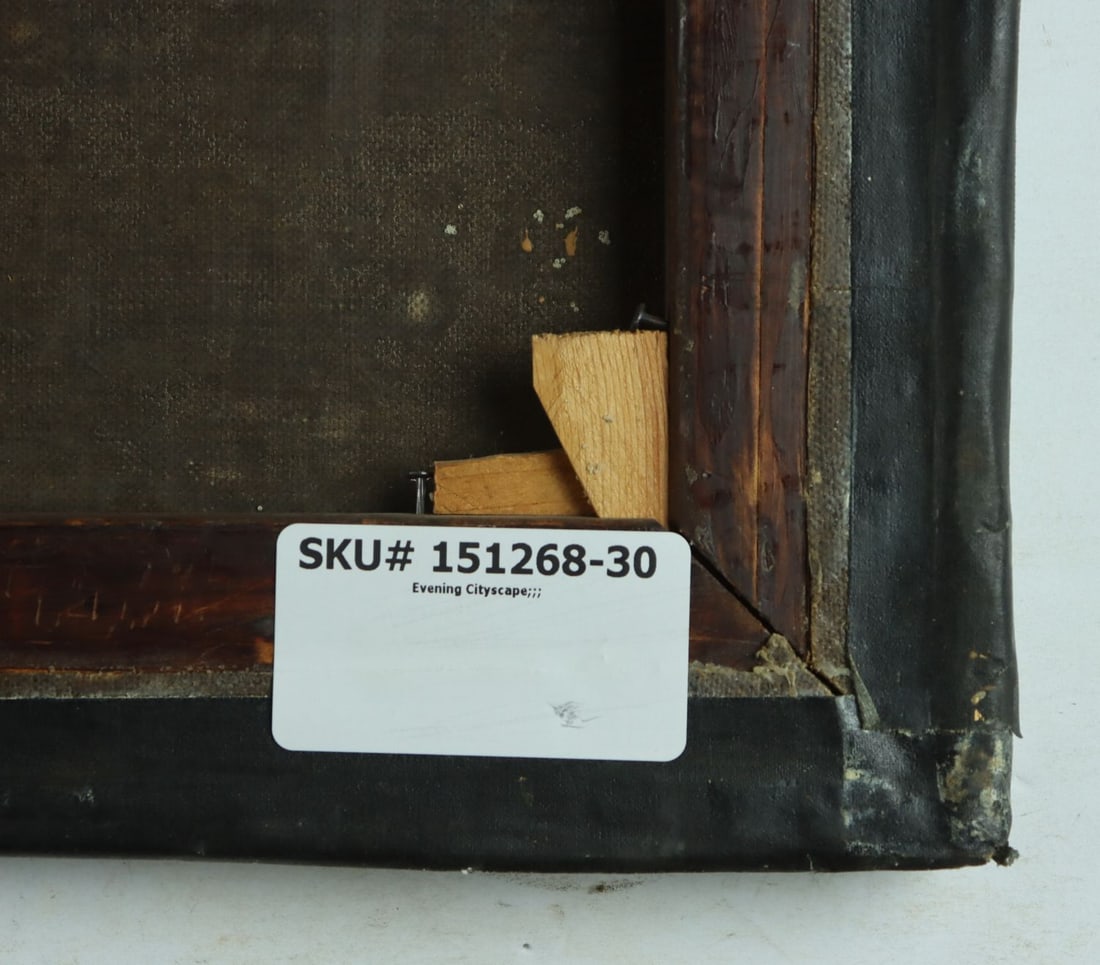 Antique early 20C American WPA oil painting signed - 11