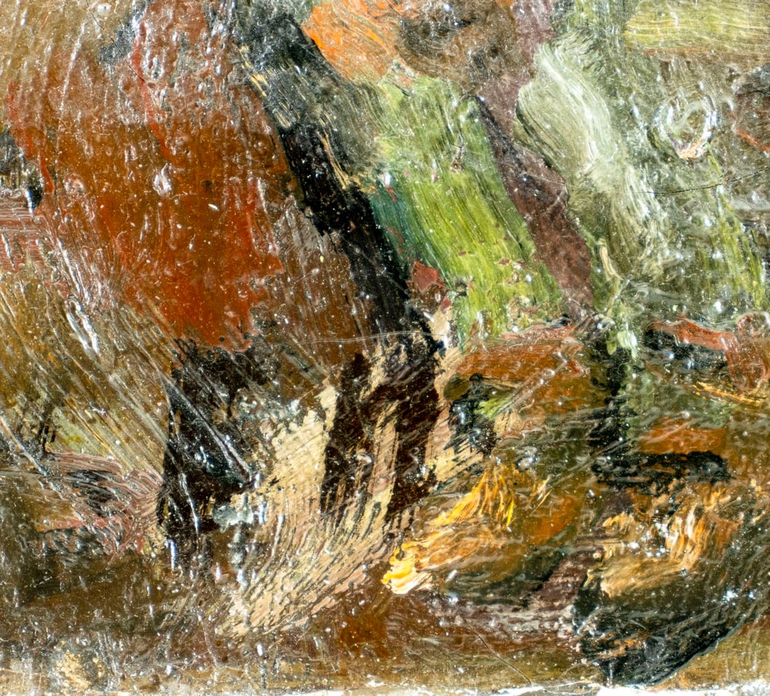 Antique early 20C American WPA oil painting signed - 4