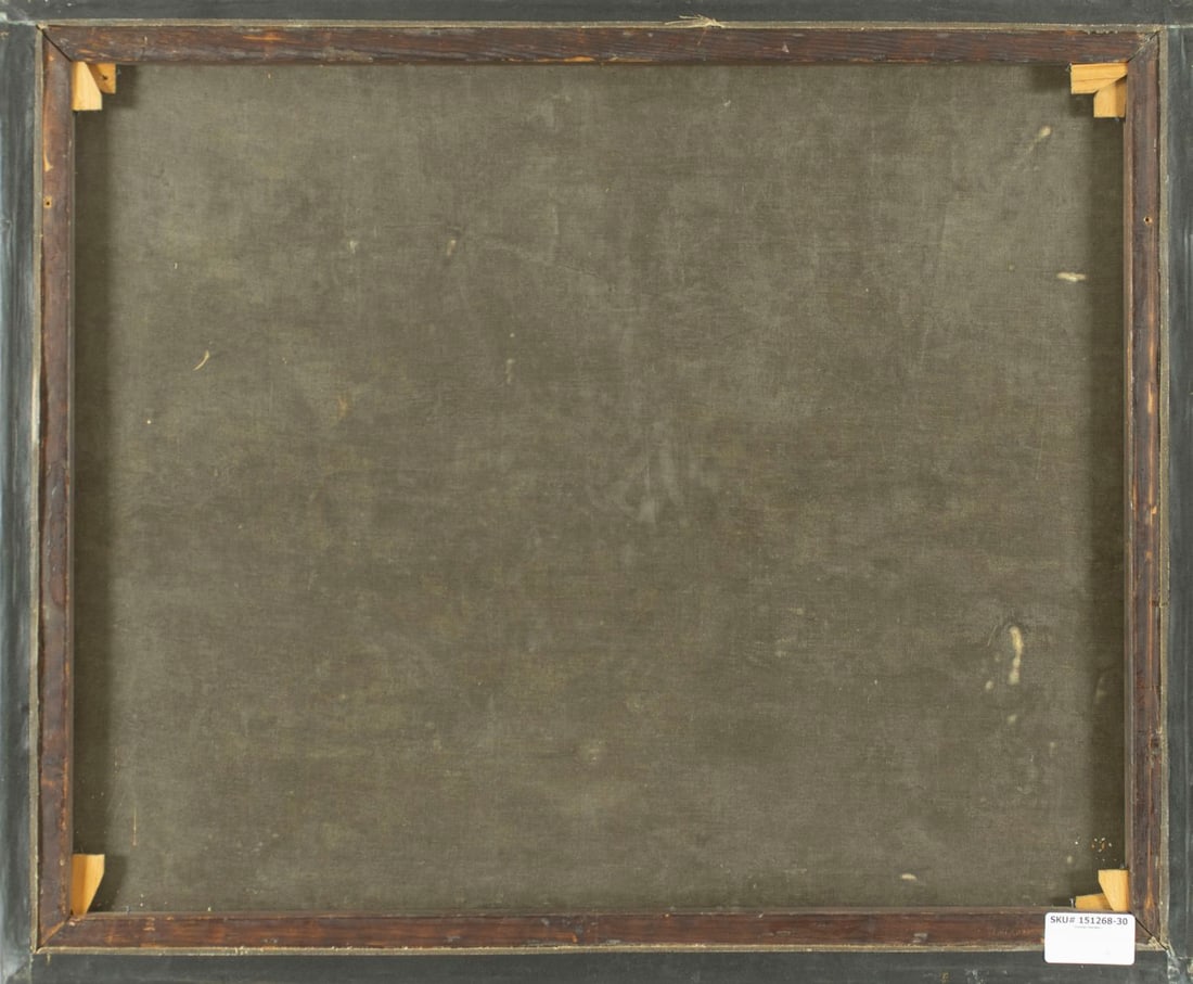 Antique early 20C American WPA oil painting signed - 9