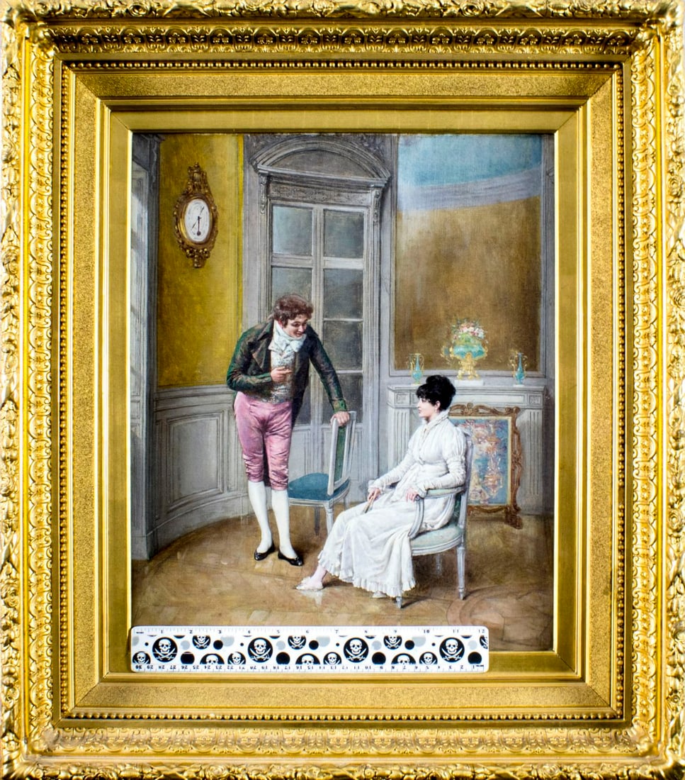 Paul Joseph Leyendecker (France,1842-1891) oil painting antique - 2