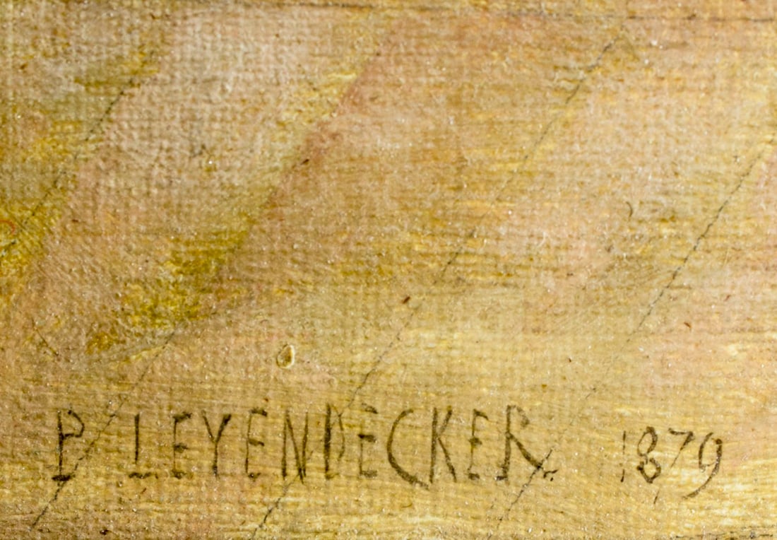 Paul Joseph Leyendecker (France,1842-1891) oil painting antique - 4