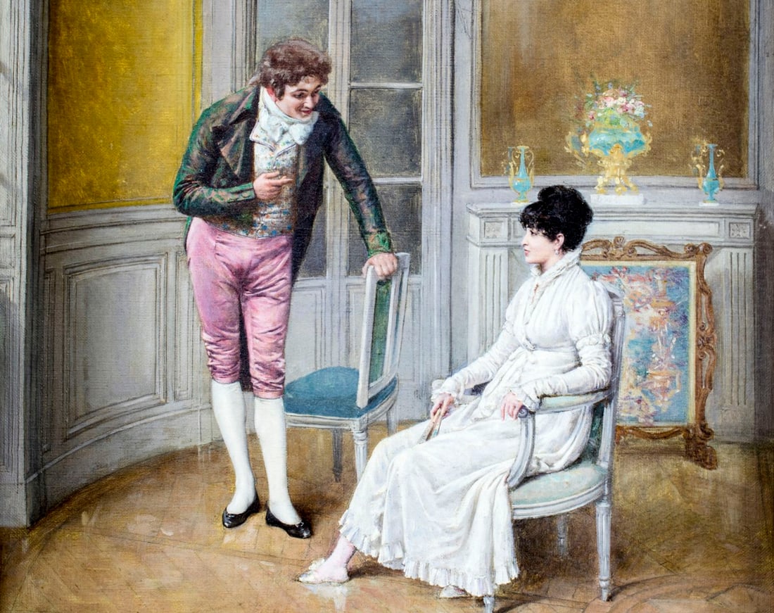 Paul Joseph Leyendecker (France,1842-1891) oil painting antique - 6