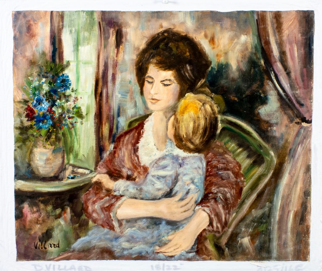 D Villard (Europe,20C) oil painting - 3