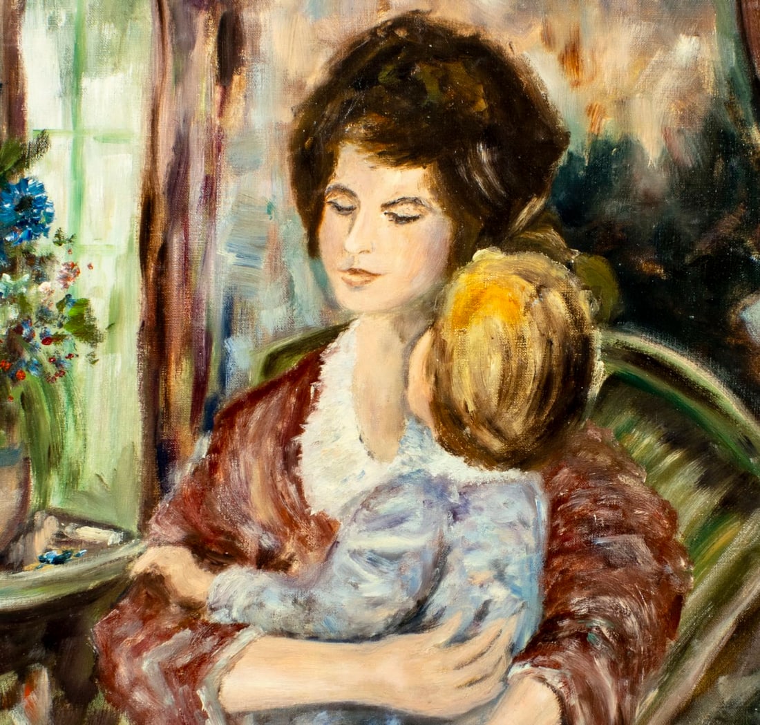 D Villard (Europe,20C) oil painting - 5