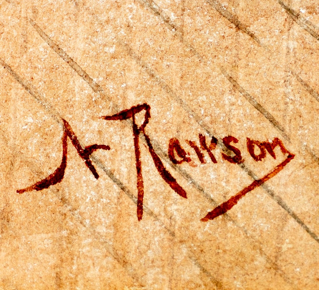 Nairne Rawson (NY,1848-?) watercolor painting antique - 4