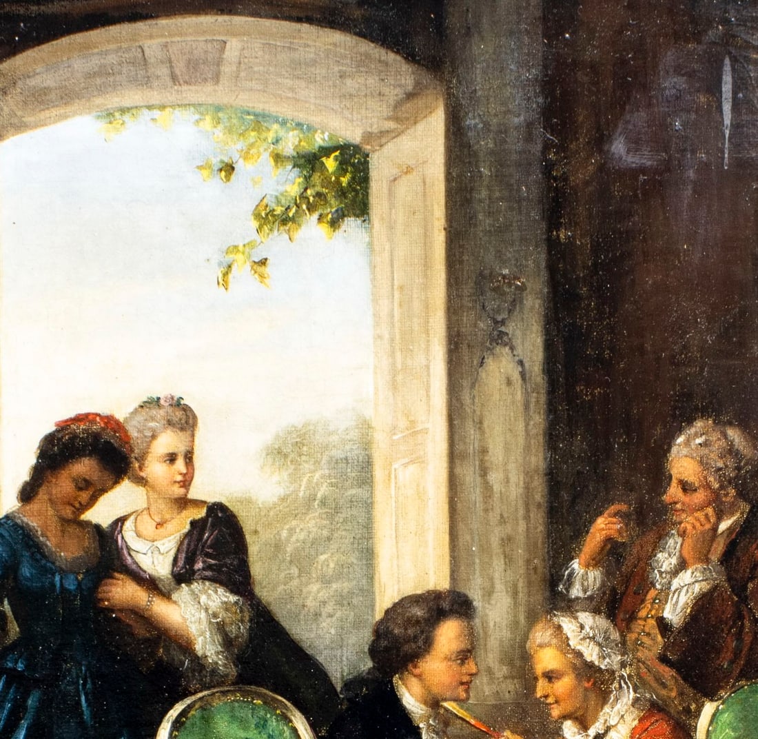 ATTR Carl Herpfer (German,1836-1897) oil painting antique - 6