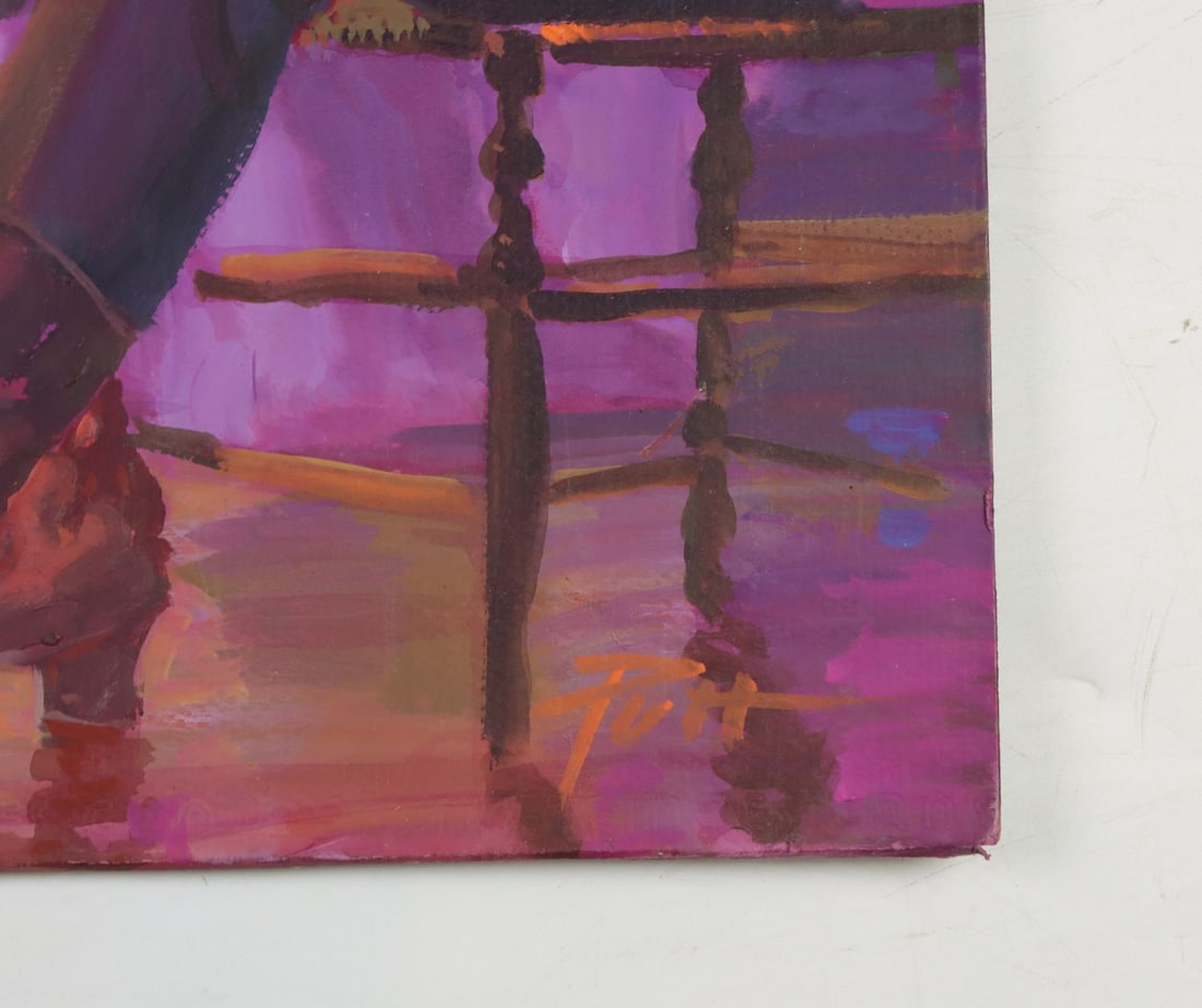 Donald Putt Putman (CA,1926-2007) acrylic painting - 10