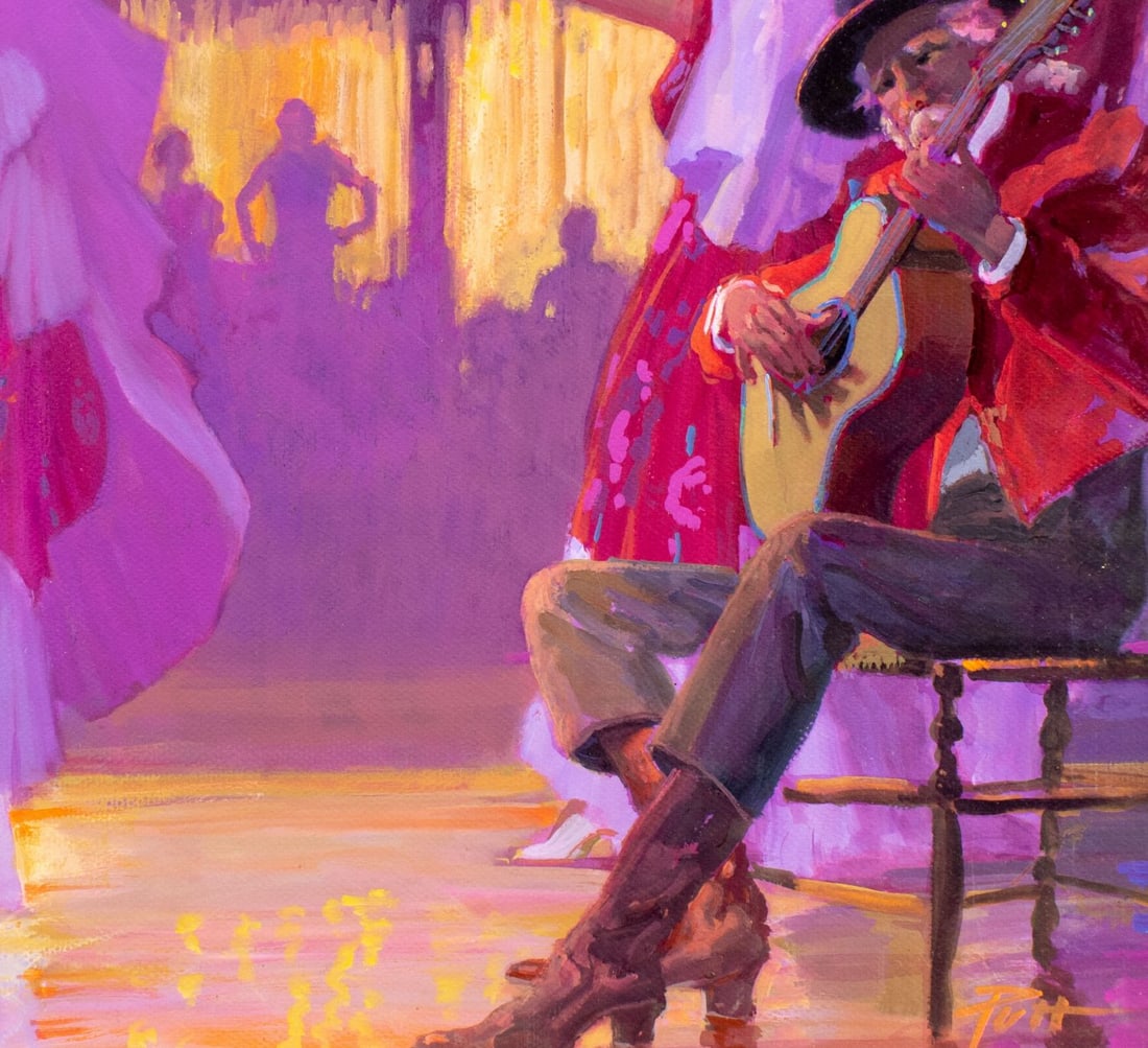 Donald Putt Putman (CA,1926-2007) acrylic painting - 7