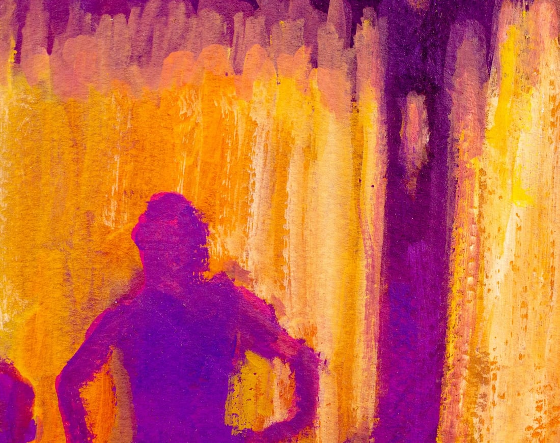 Donald Putt Putman (CA,1926-2007) acrylic painting - 8