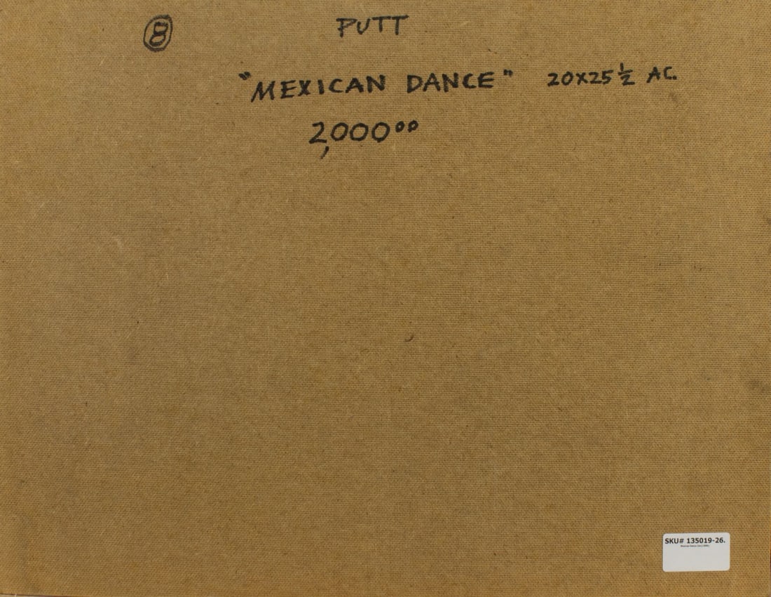 Donald Putt Putman (CA,1926-2007) acrylic painting - 9