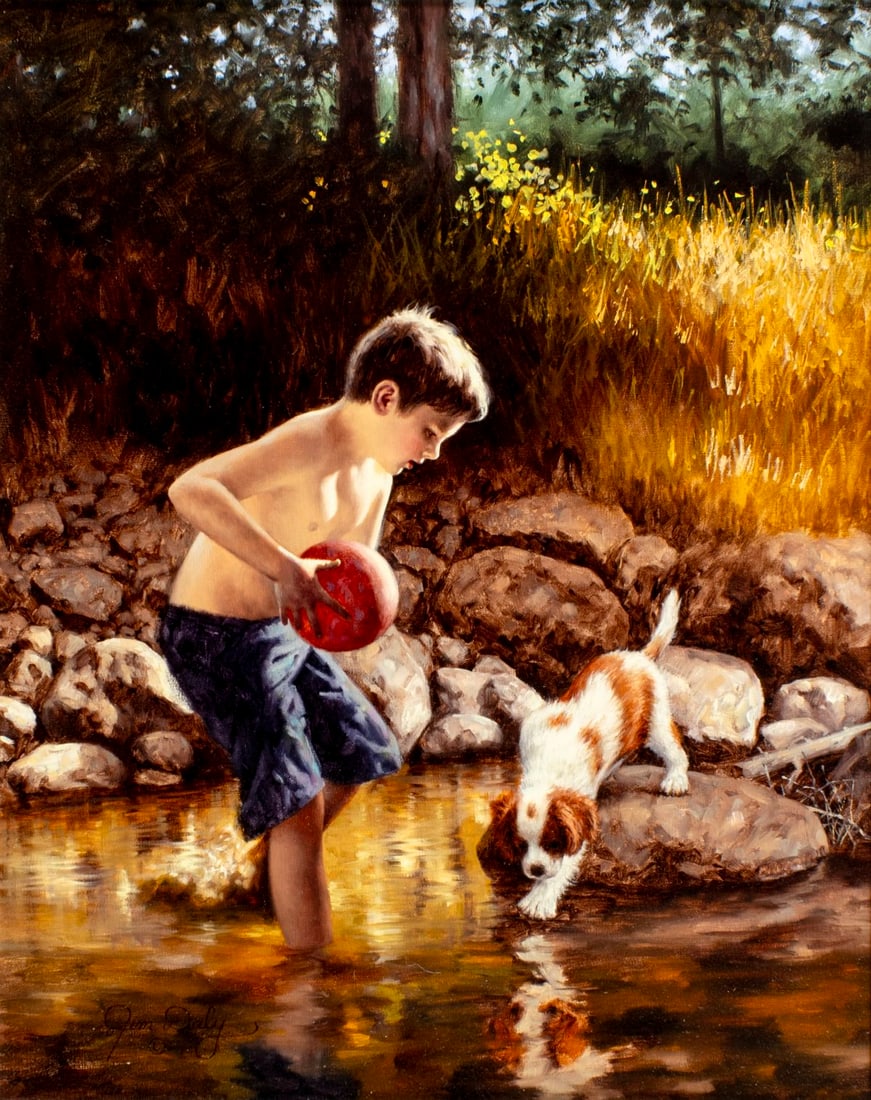 Jim Daly (Oregon,1940-?) oil painting (1 of 15)