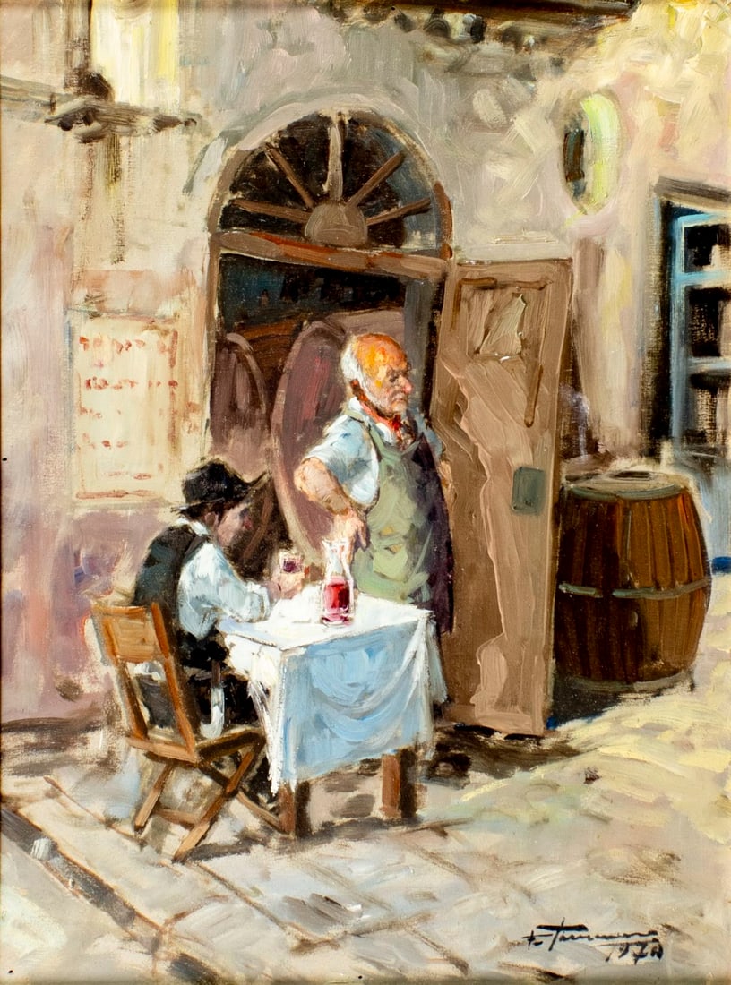 Francesco Tammaro (Italy,1939-?) oil painting (1 of 13)