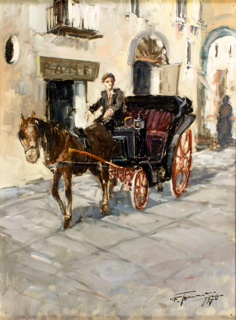 Francesco Tammaro (Italy,1939-?) oil painting (1 of 13)
