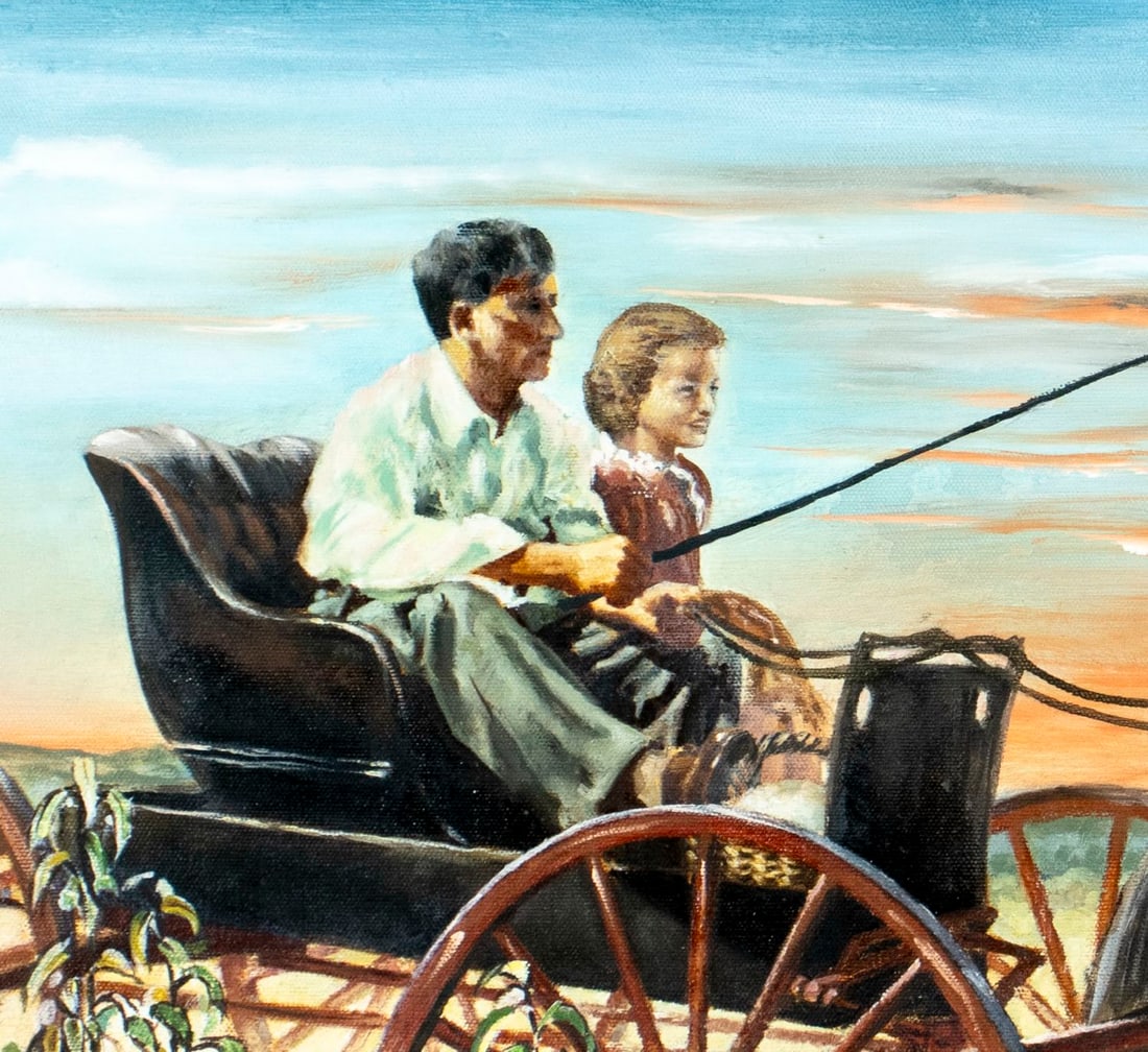 ATTR George Malick (PA,1924-1993) oil painting - 5