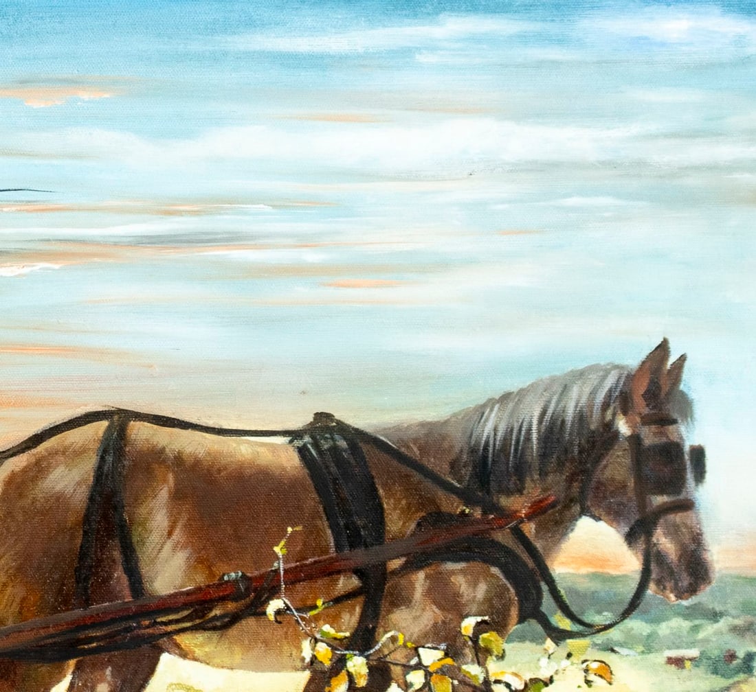 ATTR George Malick (PA,1924-1993) oil painting - 6