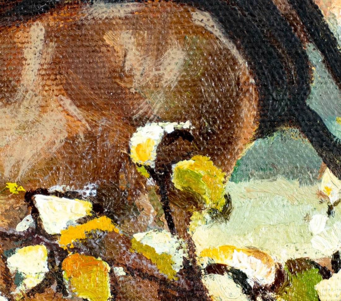 ATTR George Malick (PA,1924-1993) oil painting - 7