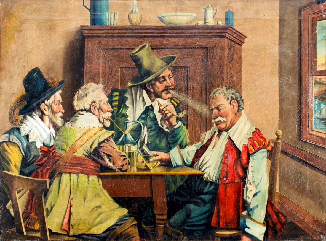 F Rossi (Europe,early 20C) oil painting antique (1 of 12)