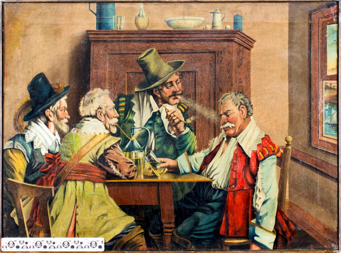 F Rossi (Europe,early 20C) oil painting antique - 2