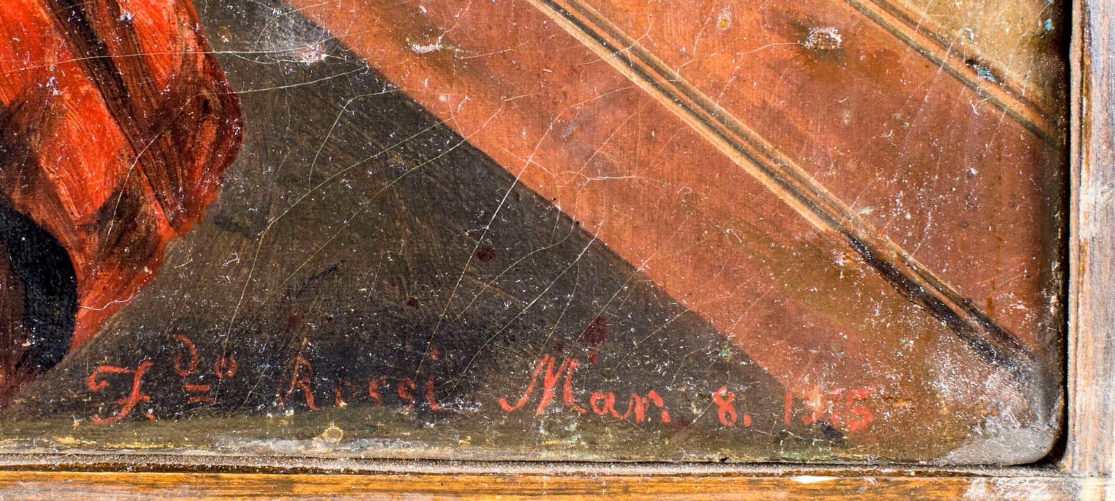 F Rossi (Europe,early 20C) oil painting antique - 4