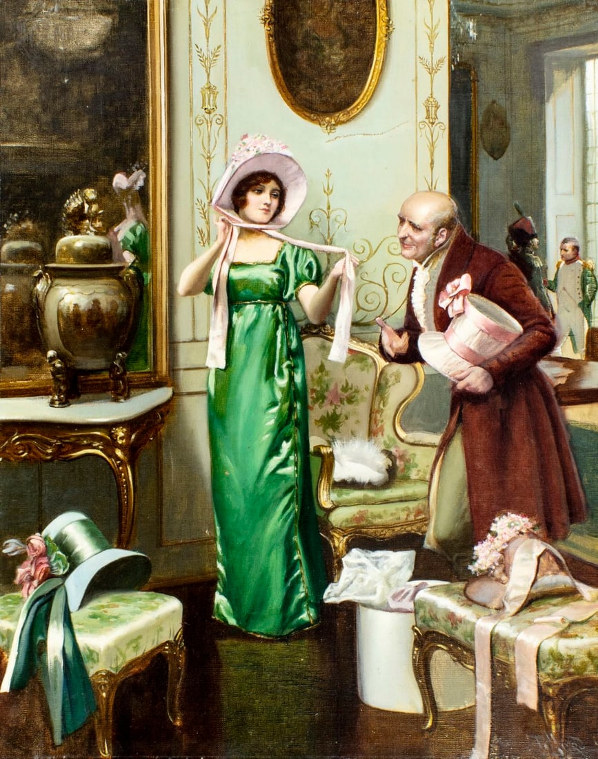 Pillard (France,19C) oil painting antique (1 of 12)