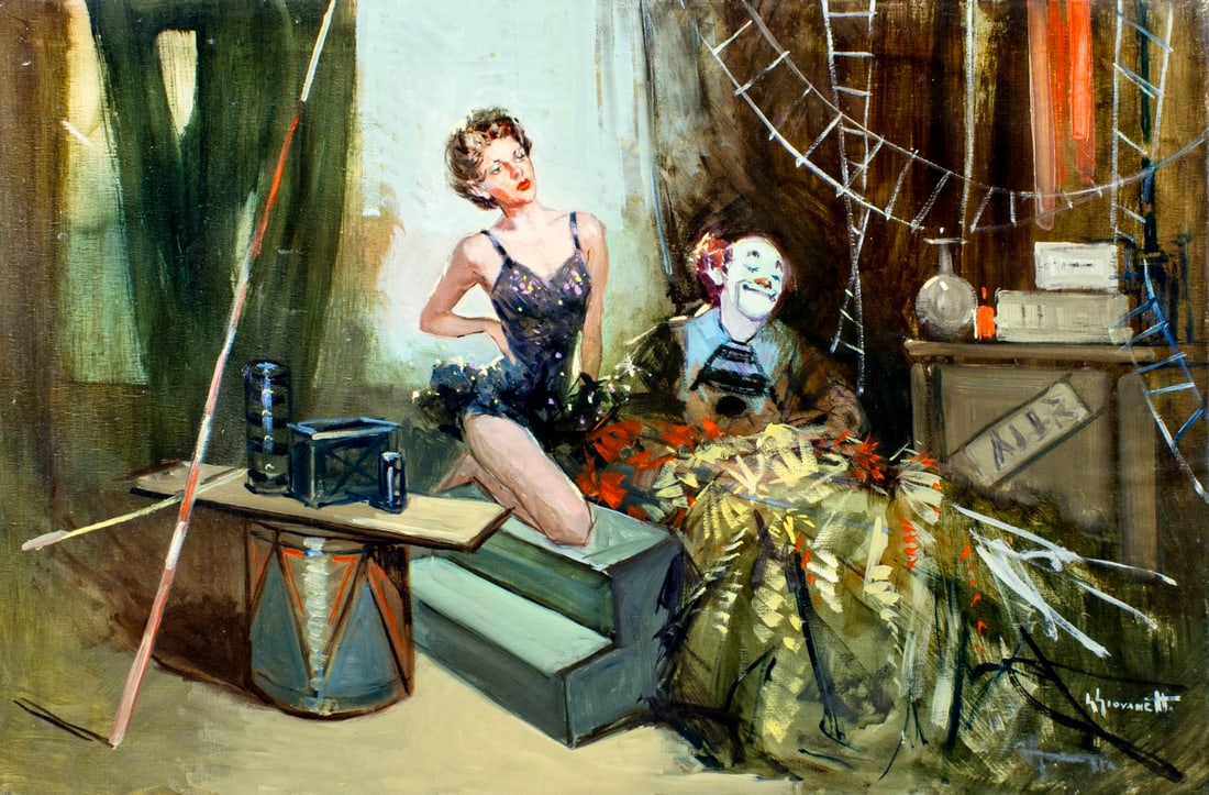 Giordano Giovanetti (Italy,1906-1973) oil painting (1 of 13)