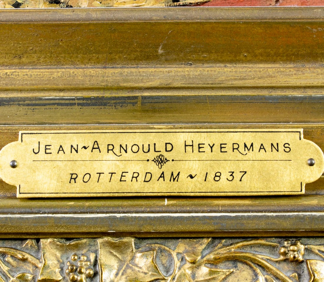 Jean Arnould Heyermans (Belgium,1837-1892) oil painting antique - 10