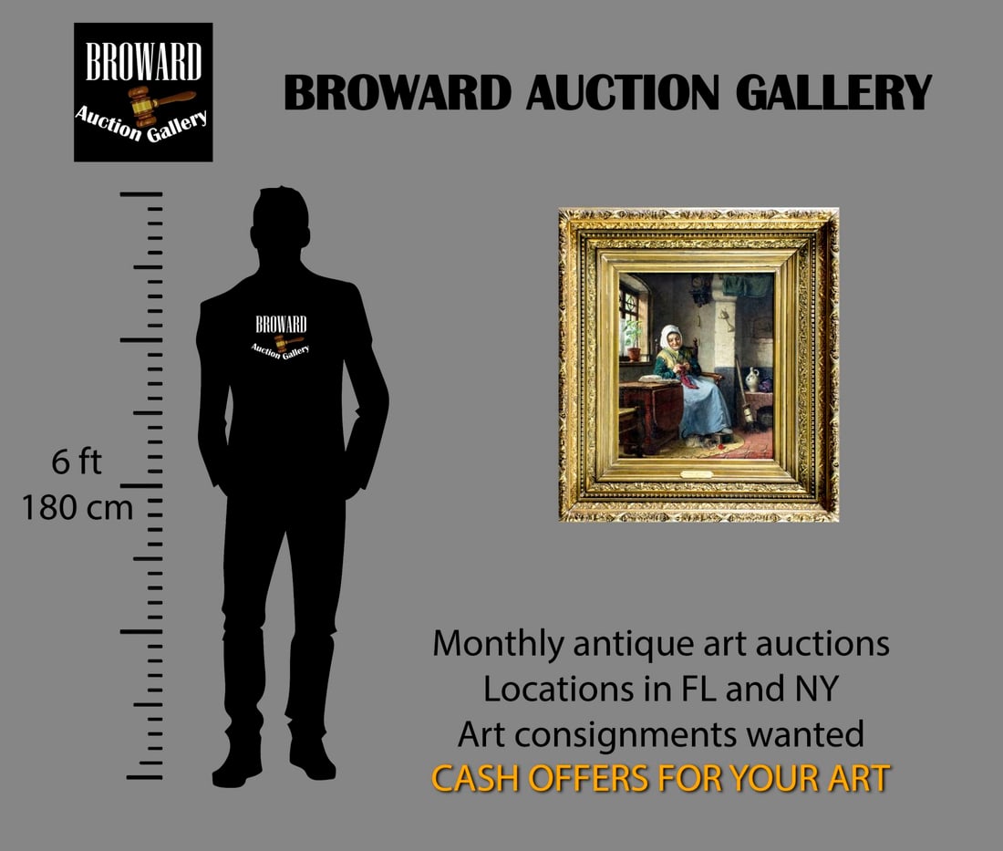 Jean Arnould Heyermans (Belgium,1837-1892) oil painting antique - 2