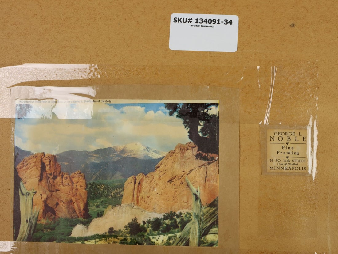 Vintage mid 20C American oil painting - 12