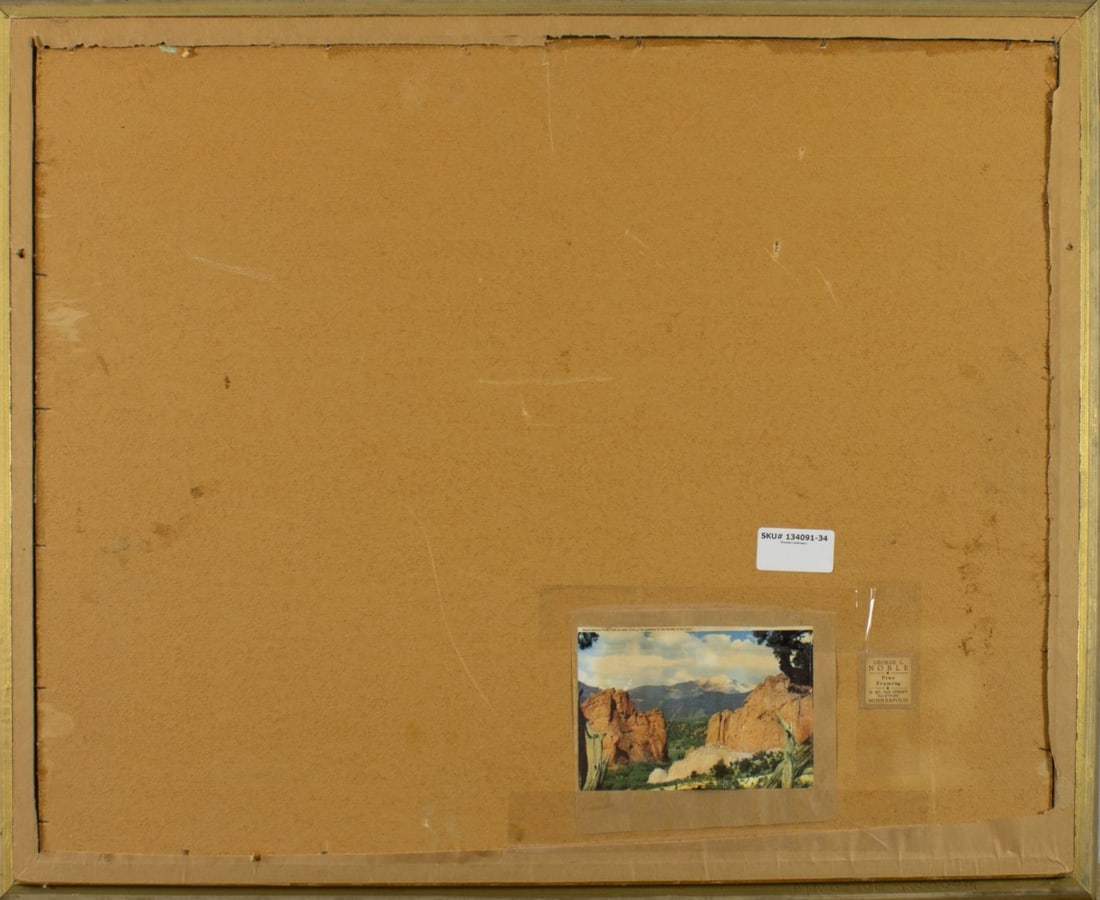 Vintage mid 20C American oil painting - 8