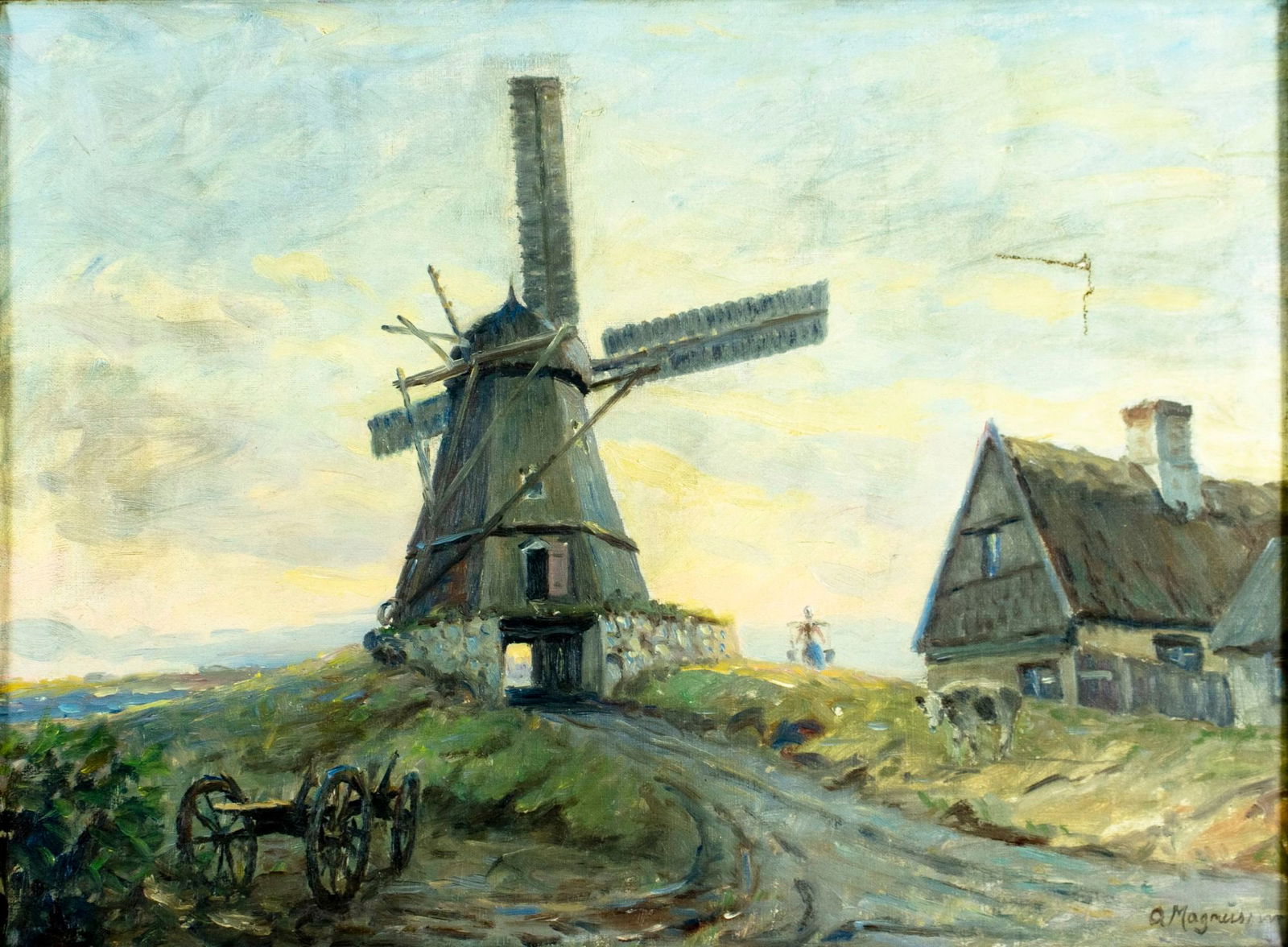 Arne Magnussen (Denmark,1890-1963) oil painting (1 of 12)