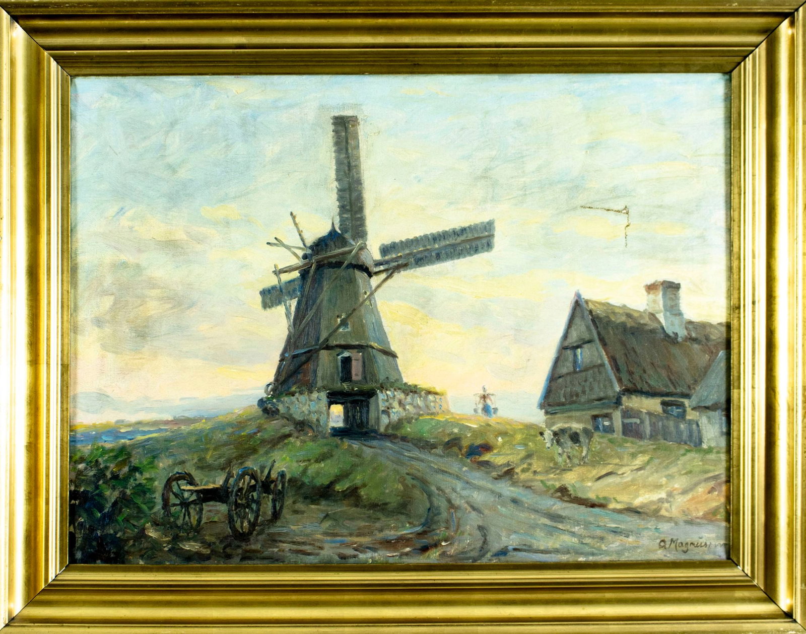 Arne Magnussen (Denmark,1890-1963) oil painting - 3