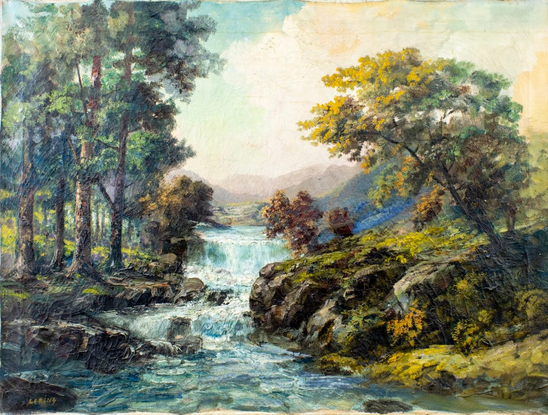 Loring (US,mid 20C) oil painting - 3