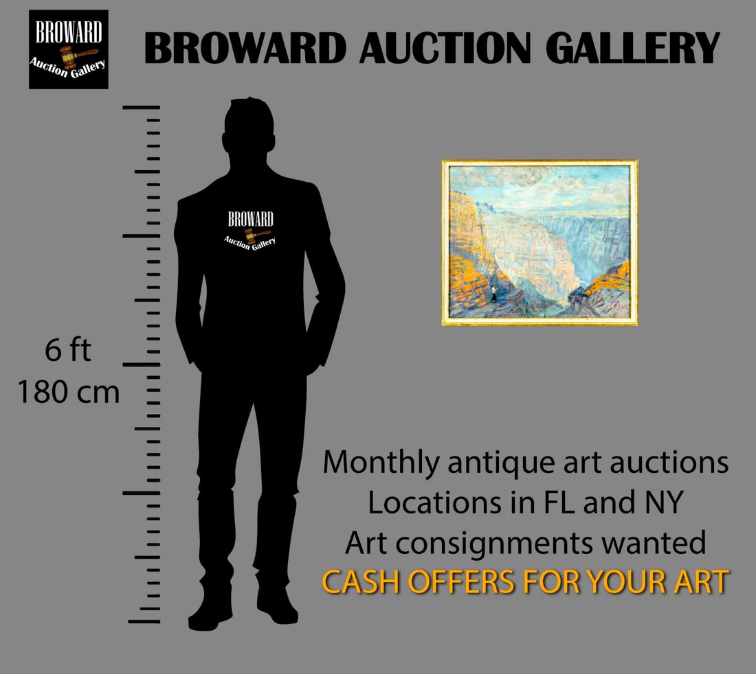 Antique early 20C American oil painting - 2