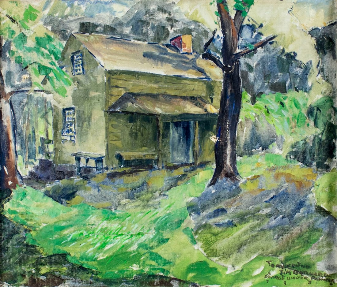 George Waller Parker (NY,MA,1888-1957) oil painting antique (1 of 12)