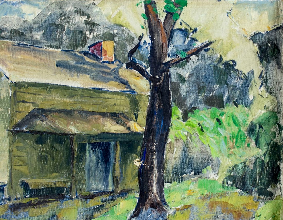 George Waller Parker (NY,MA,1888-1957) oil painting antique - 7