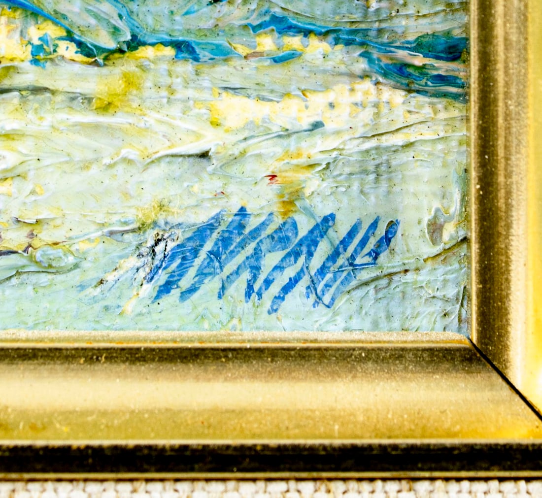 Abraham J Silverman (FL,?-2007) oil painting - 4