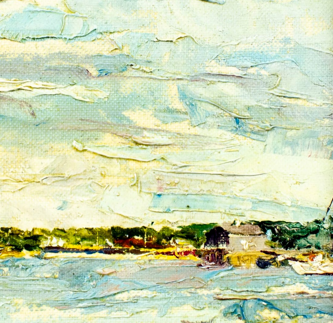 Abraham J Silverman (FL,?-2007) oil painting - 7