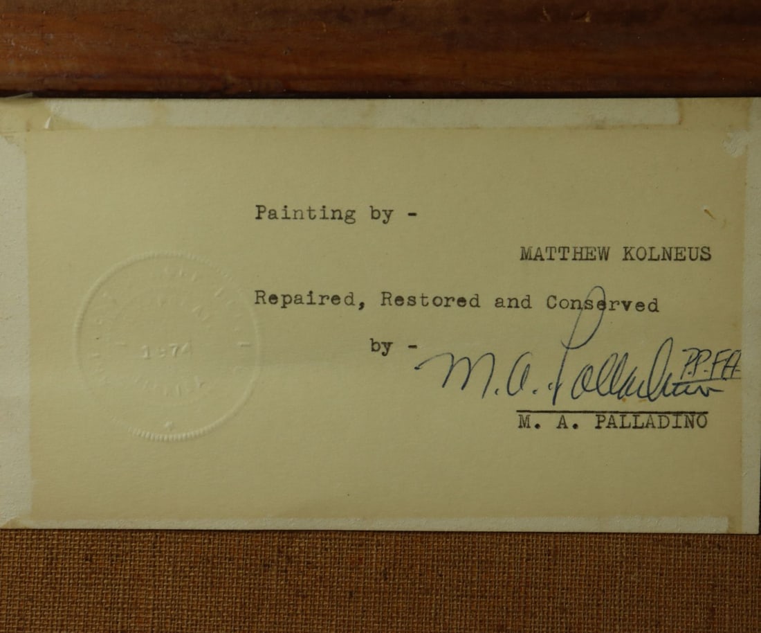 Antique early 20C European oil painting signed - 13