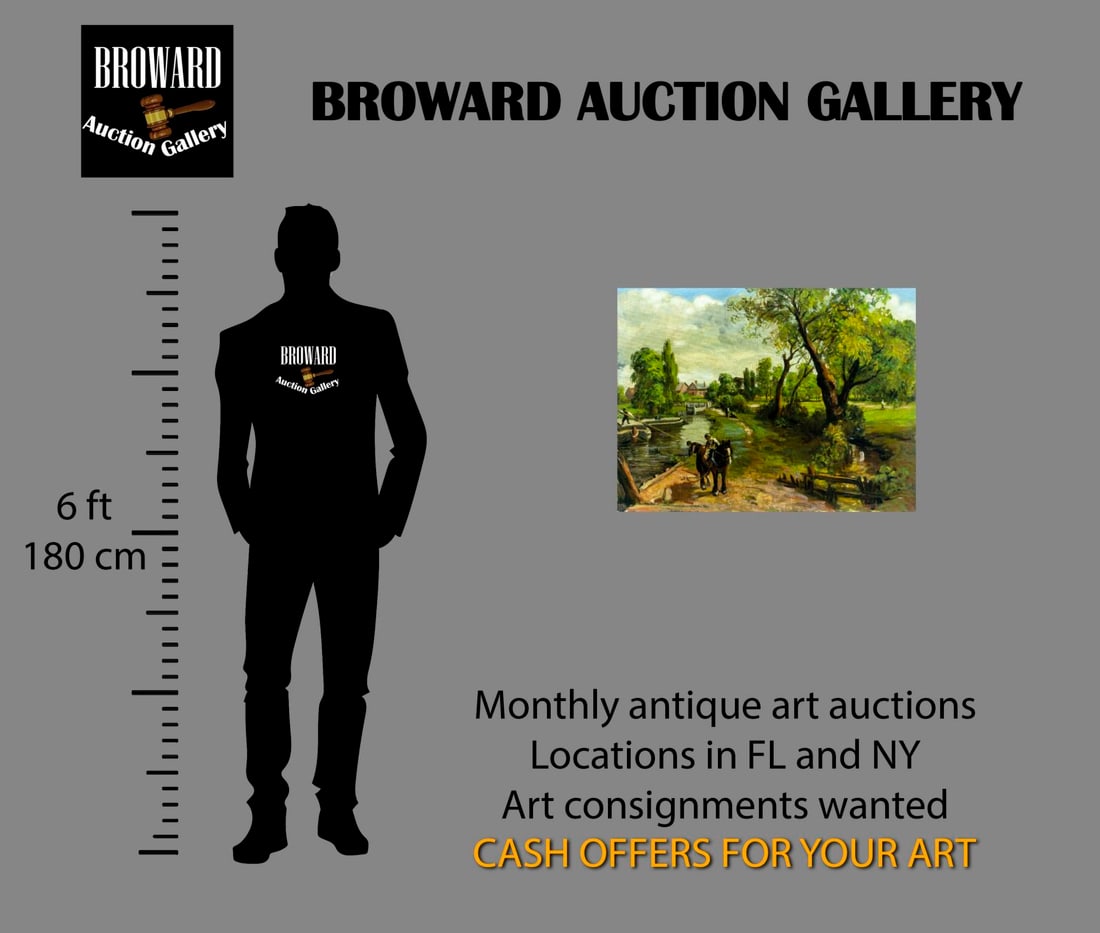 Antique early 20C European oil painting signed - 2