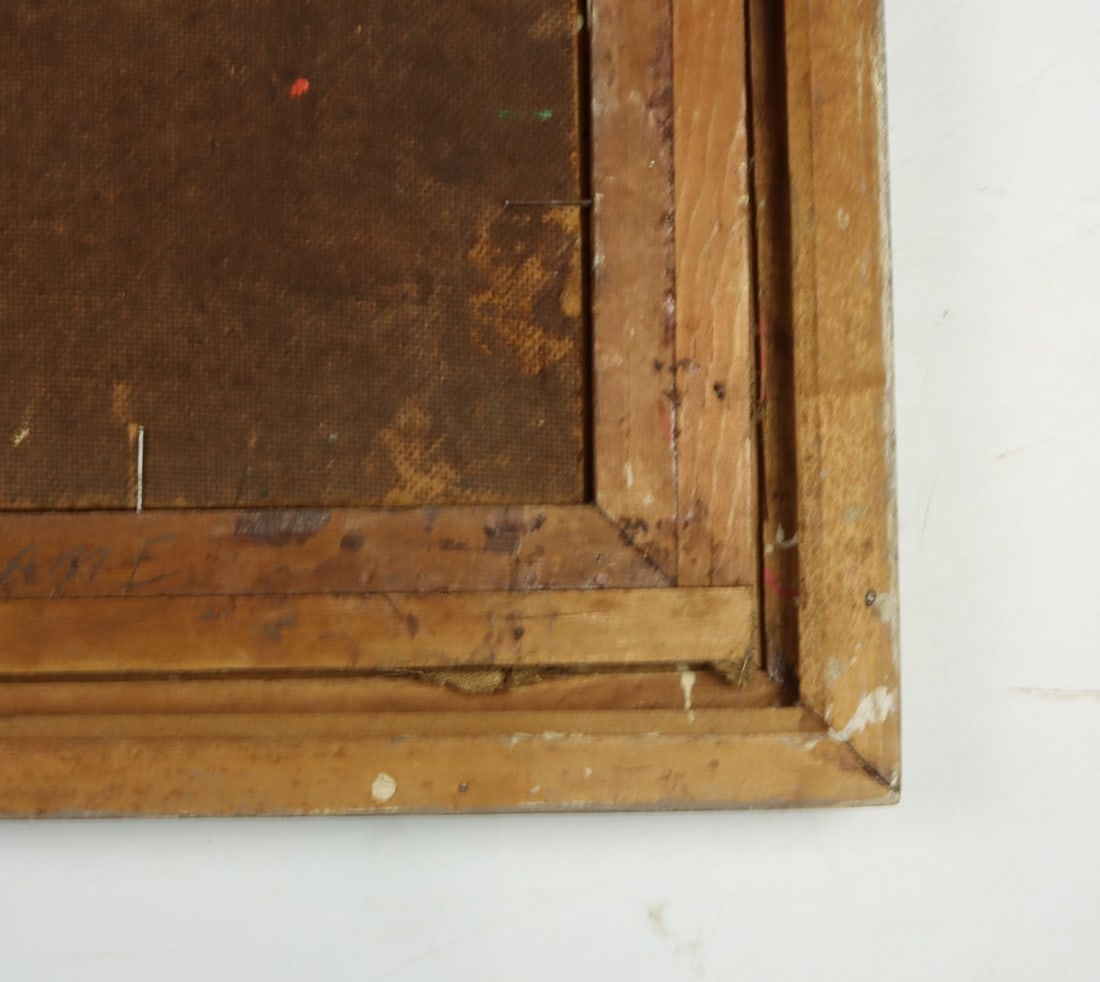 Brock (US,early 20C) oil painting antique - 11